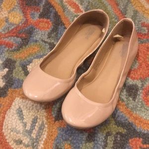 Nude Patent Ballet Flats